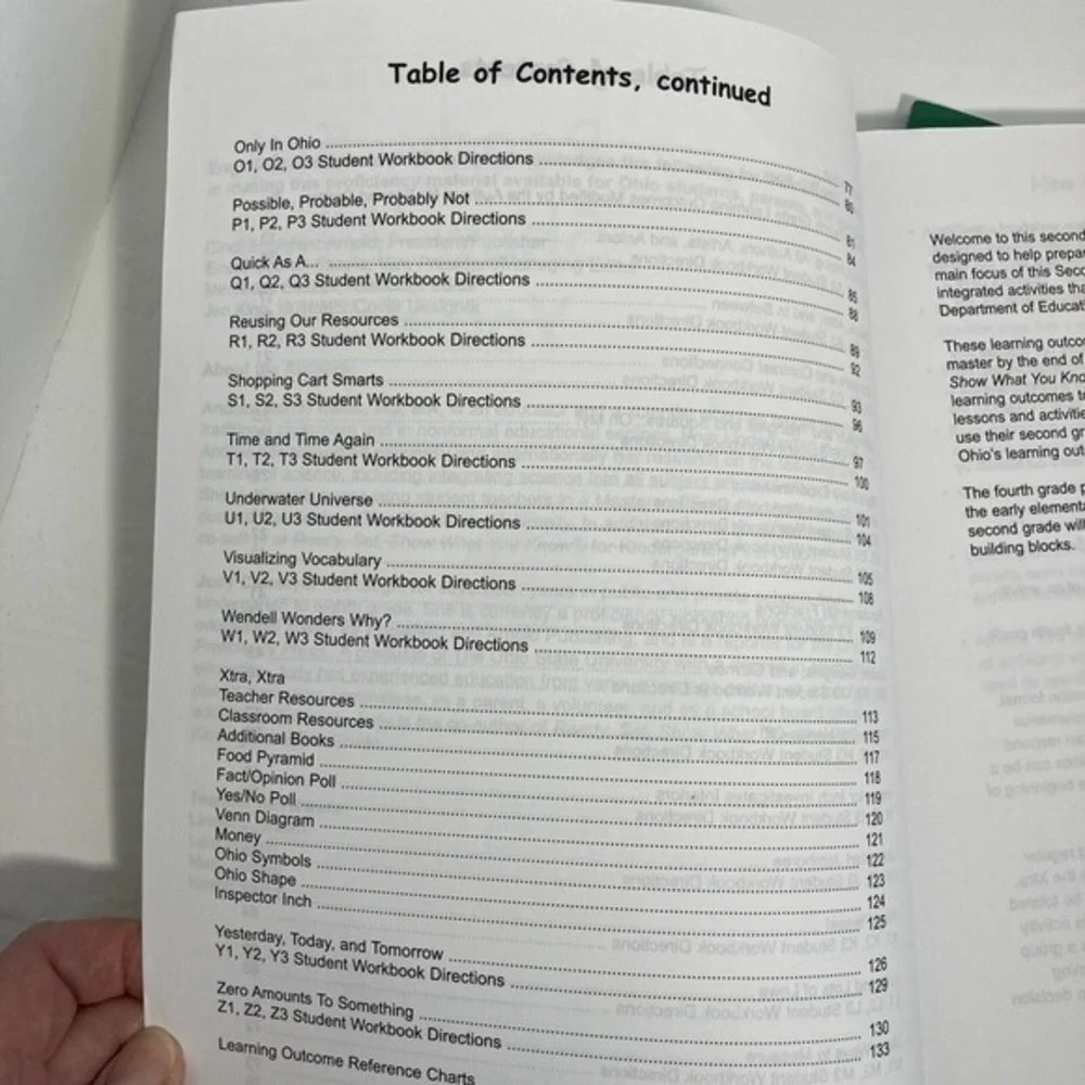 2nd‎ Gr Workbook Homeschool/Tutoring/Classroom RDG/Writing/Math w/Parent Book